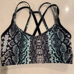 Lorna Jane Snakeskin Bra No Pad XS